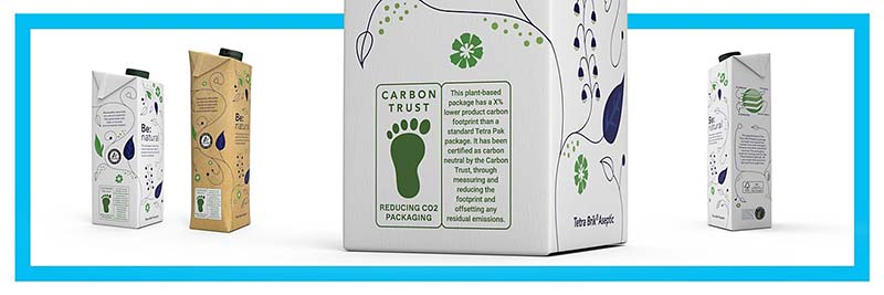 Sello de baja huella de carbono en envase Tetra Pak